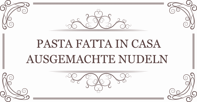 Hausgemachte Nudeln