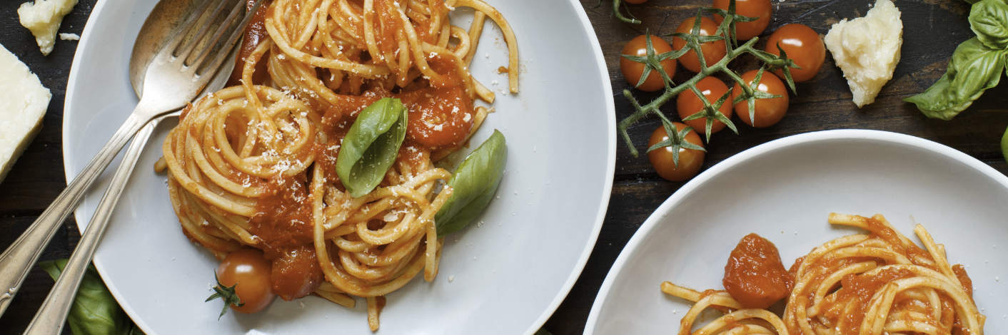 Spaghetti in Tomatensoße